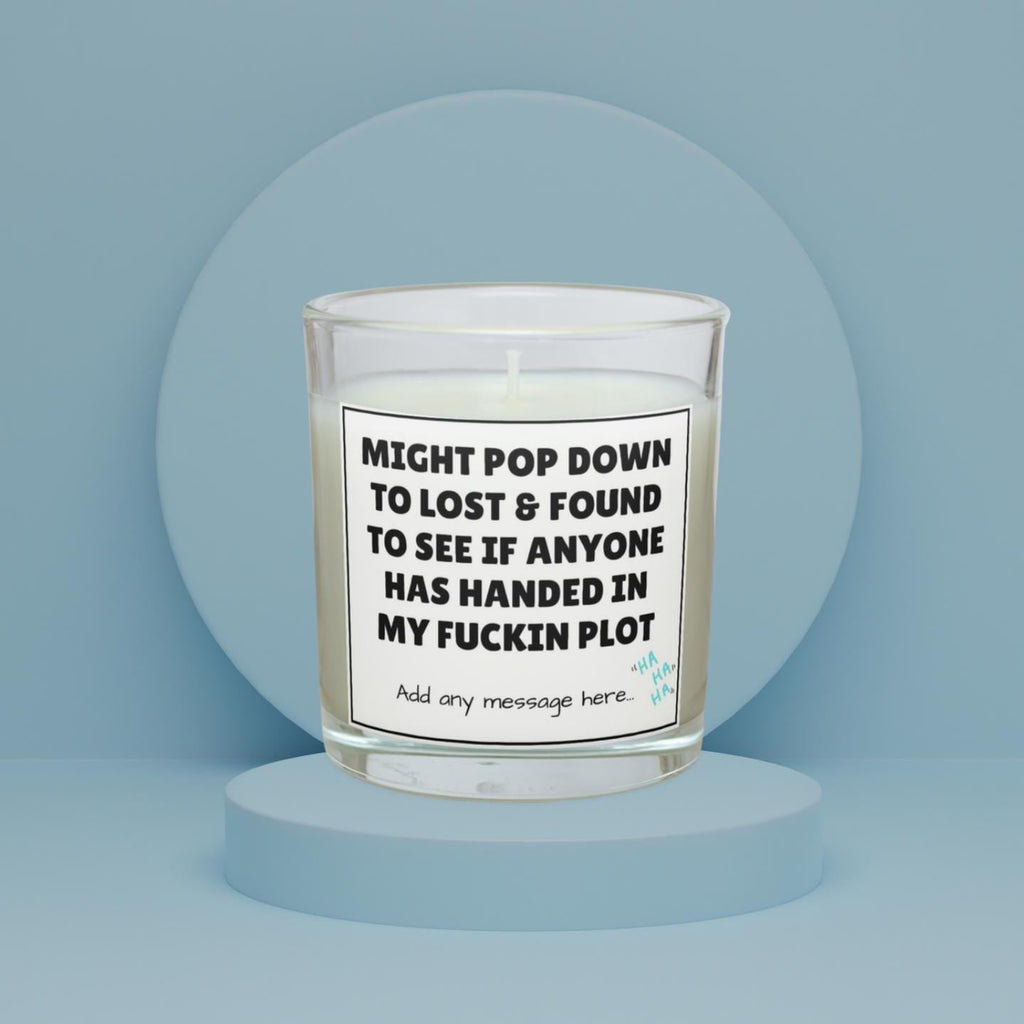Lost the Plot Personalised Candle | Funny Life Joke Gift | Novelty Gift for Best Friend | funny Co Worker Gift | Mental Health Candle Gifts Etsy