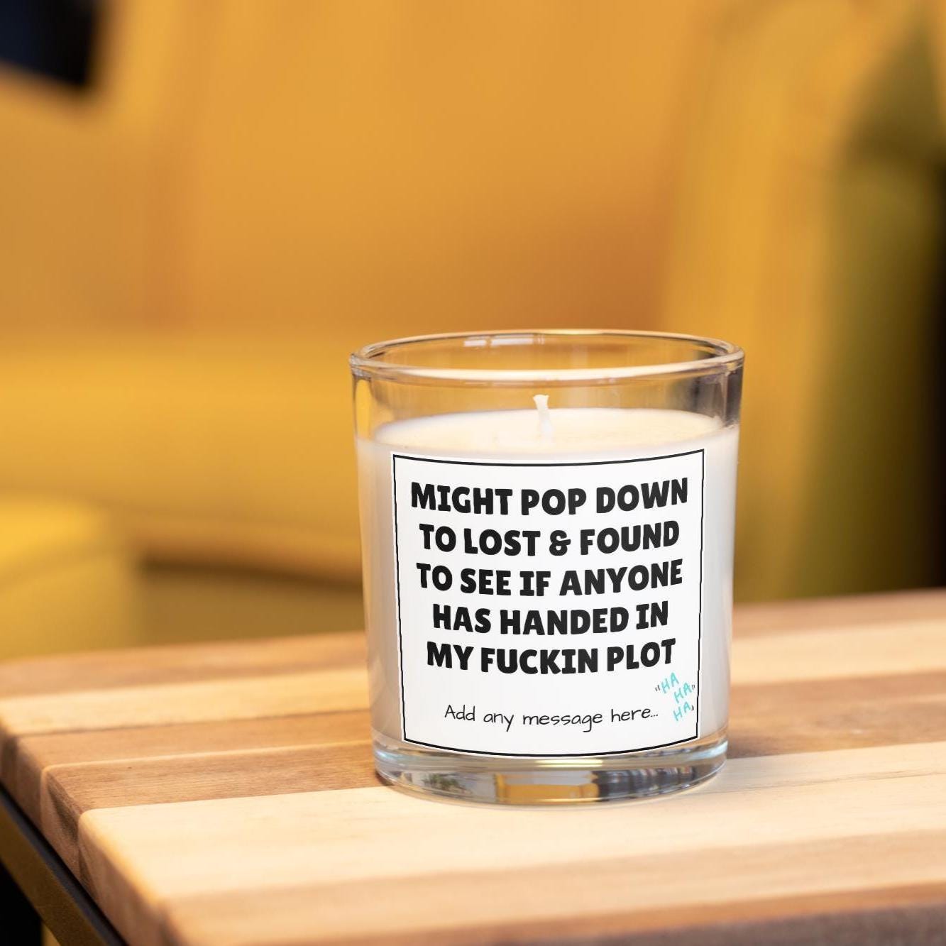 Lost the Plot Personalised Candle | Funny Life Joke Gift | Novelty Gift for Best Friend | funny Co Worker Gift | Mental Health Candle Gifts Etsy
