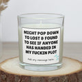 Lost the Plot Personalised Candle | Funny Life Joke Gift | Novelty Gift for Best Friend | funny Co Worker Gift | Mental Health Candle Gifts Etsy
