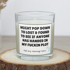 Lost the Plot Personalised Candle | Funny Life Joke Gift | Novelty Gift for Best Friend | funny Co Worker Gift | Mental Health Candle Gifts Etsy