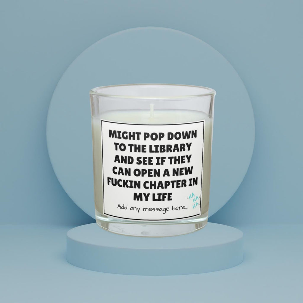 New Chapter Funny Personalised Candle | Novelty Life Struggles Gift | Bright Side of Life Candle Gift | Funny Thoughtful Gift | Message Gift Etsy