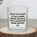 Funny Grow Up Personalised Candle | Novelty Childish Funny Gift | Funny Garden Centre Message Gift | Sarcastic Gift | Gift for Him or Her Etsy