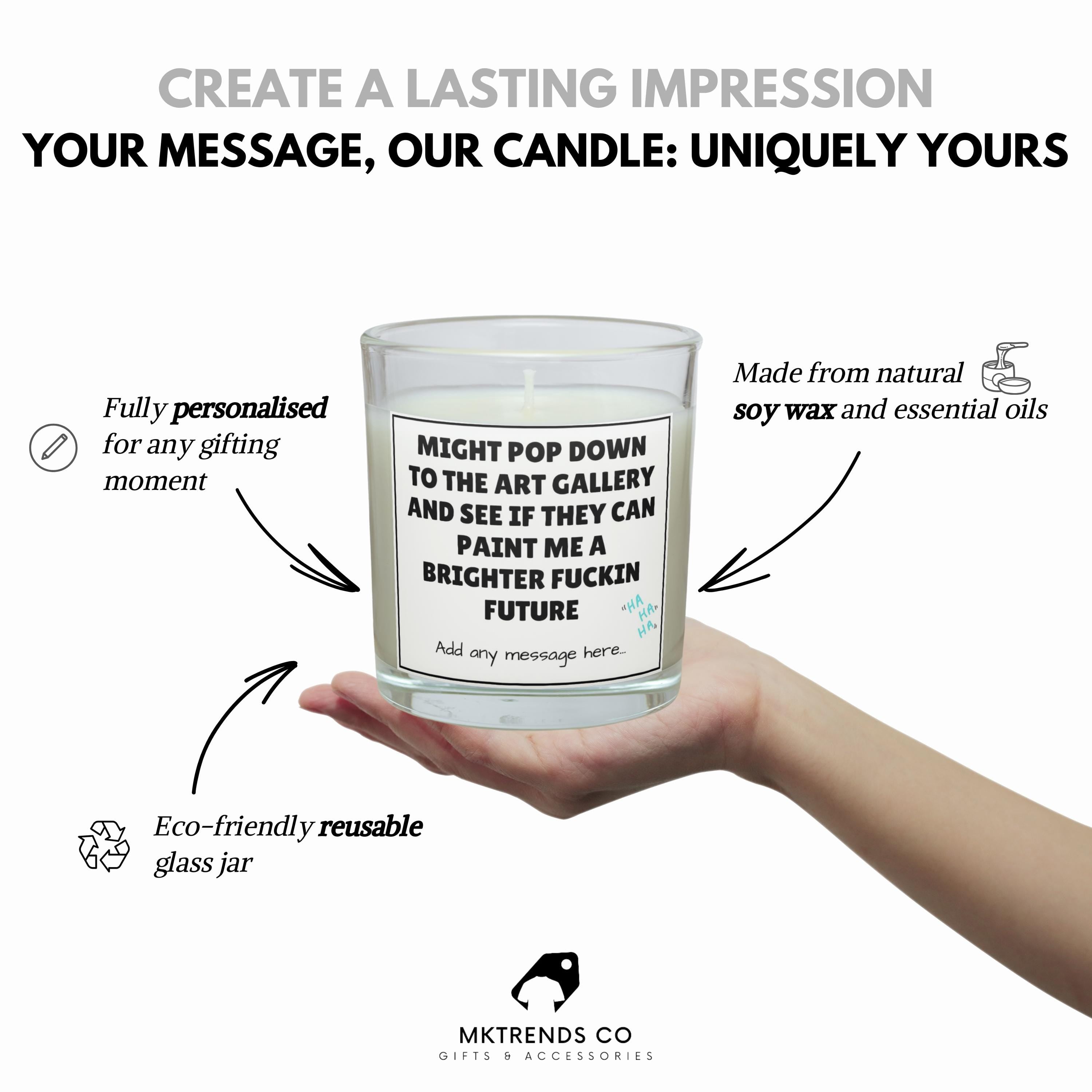Brighter Future Funny Joke Candle | Sarcastic Funny Joke Candle | Funny Adult Candle | Gift for Friends | Work Friend Gift | Secret Santa Etsy
