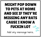 Funny Rats Joke Personalised Candle | Sarcastic Fake Friends Joke Gift | Office Banter | Secret Santa | Funny Meme Quote Candle | Sassy Gift Etsy