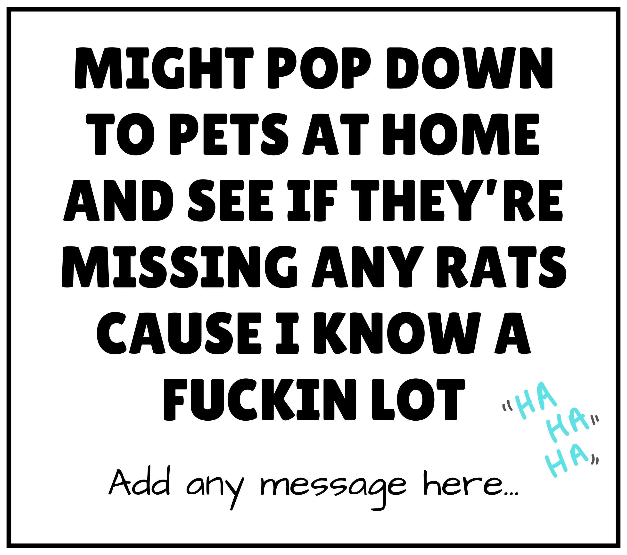 Funny Rats Joke Personalised Candle | Sarcastic Fake Friends Joke Gift | Office Banter | Secret Santa | Funny Meme Quote Candle | Sassy Gift Etsy