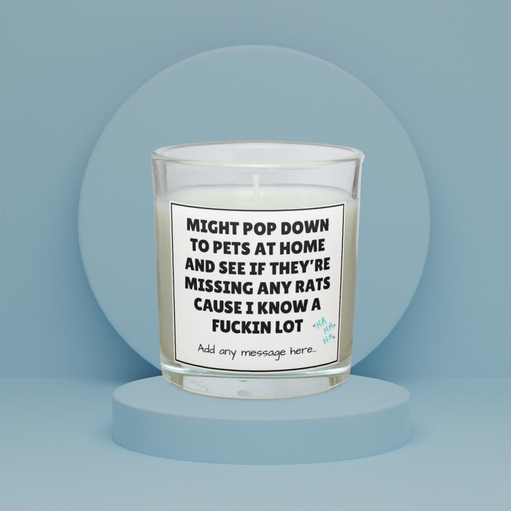 Funny Rats Joke Personalised Candle | Sarcastic Fake Friends Joke Gift | Office Banter | Secret Santa | Funny Meme Quote Candle | Sassy Gift Etsy