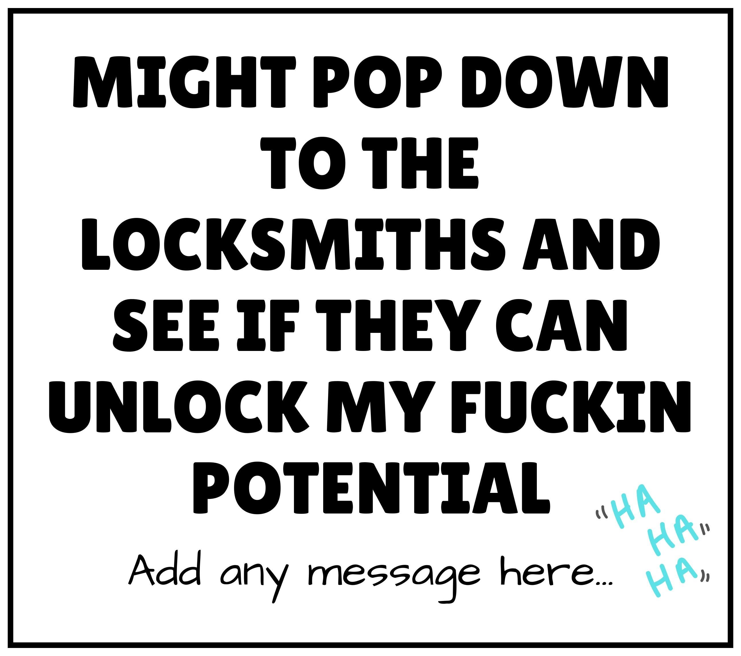 Funny Unlock My Potential Candle | Funny Gift for Friends | Funny Gift for Family | Secret Santa | Sarcastic Birthday | Funny Quote Candle Etsy