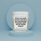 Funny Asda Off My Trolley Personalised Candle | Sarcastic Gift for Work Friend | Midlife Crisis Funny Quote | Secret Santa | Funny Candles Etsy
