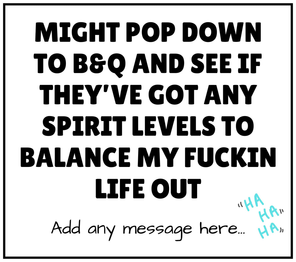 Funny B&Q Spirit Levels Candle | Personalised Meme Quote Candle Gift | Balance My Life Out Rude Candle | Funny Gift for Friends | Colleagues Etsy