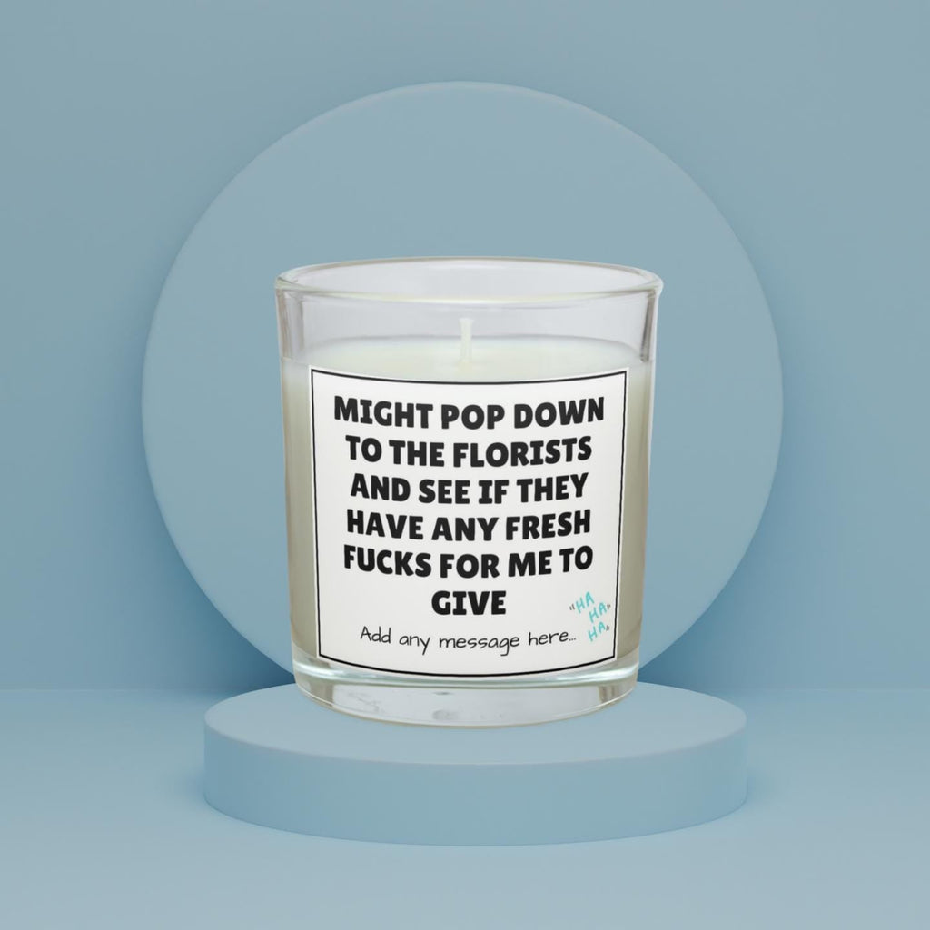 Funny No Fucks Given Personalised Candle | Novelty Adult Gift for Friends | Funny Workmate Gift | Secret Santa | My Last Fuck Candle Gift Etsy