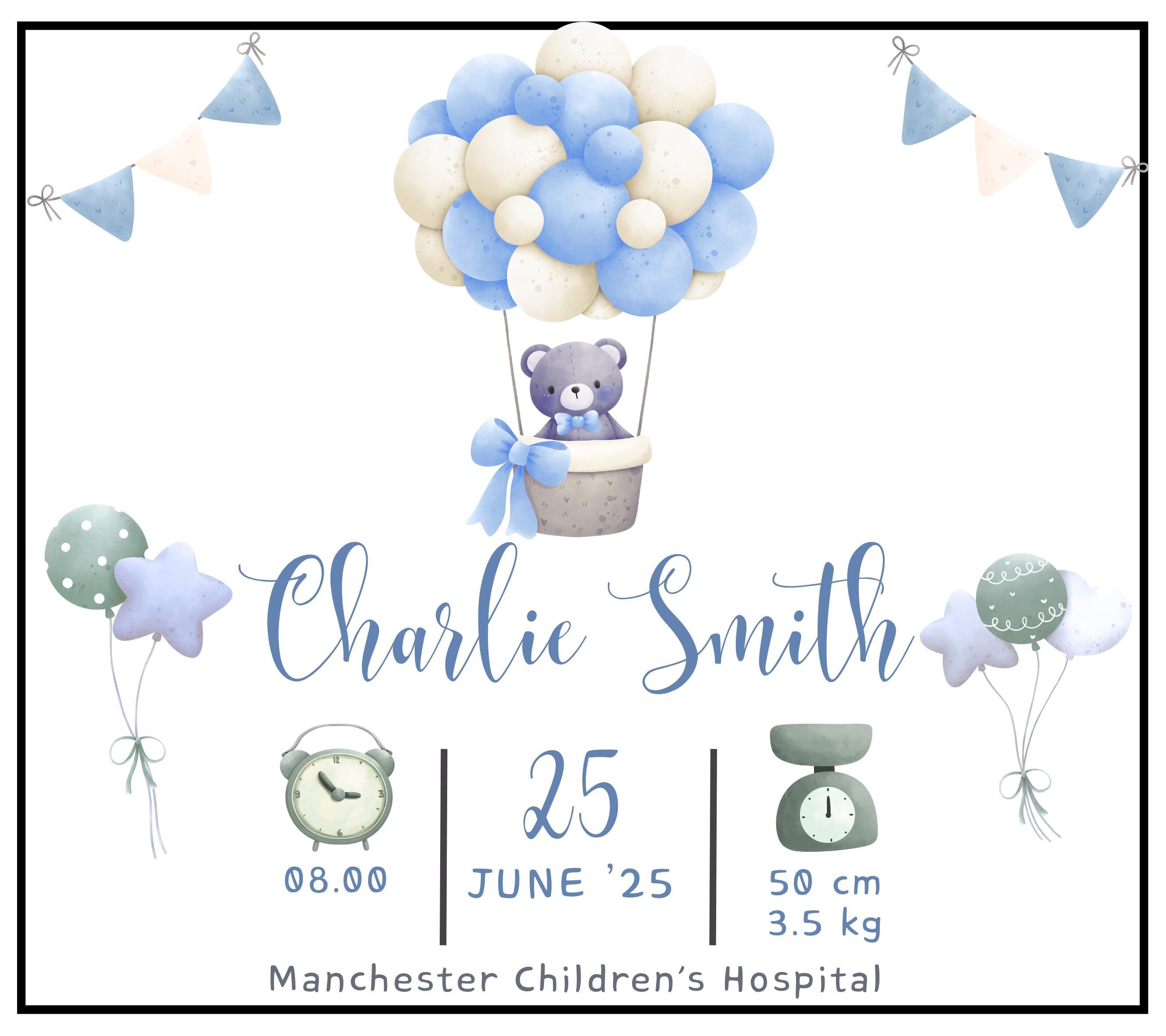 Baby Boy Announcement Candle | Newborn Baby Boy Gift | Custom Birth Details Candle | New Parent Gift | Baby Boy Newborn Keepsake Message Etsy