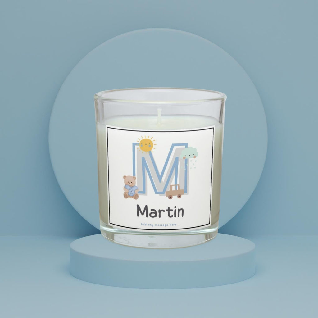 Baby Boy Name Initial Personalised Candle | Newborn Baby Boy Gift | Nursery Decoration | Gift for New Parent | Personalised New Baby Gifts Etsy