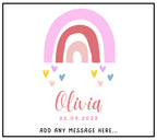 Baby Girl Name Date & Message Candle | Custom Girl Name Gift | Nursery Décor | Newborn Baby Girl Date | Baby Shower Gift | Personalised Baby Etsy