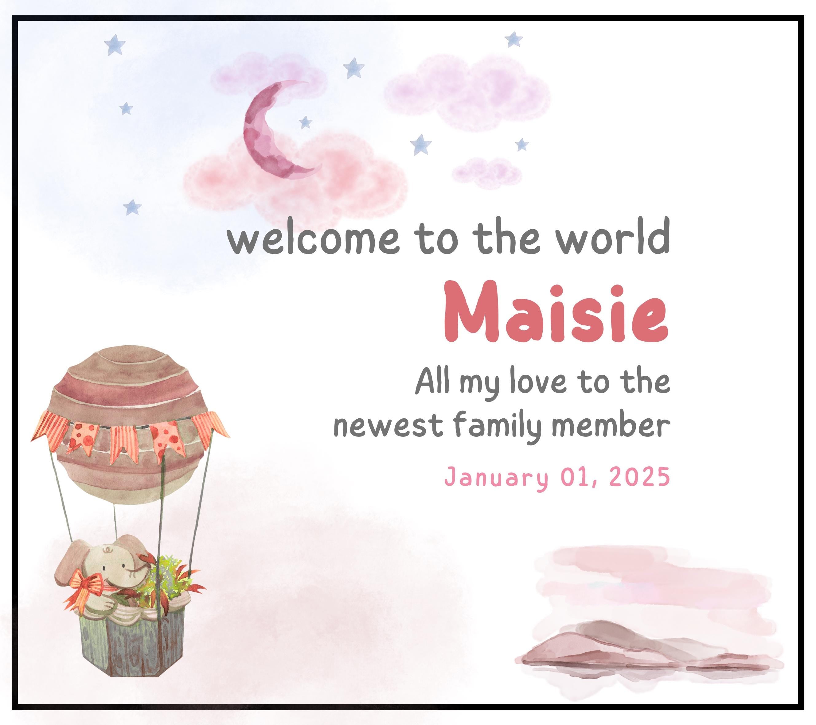Welcome To The World Newborn Baby Girl Candle | Baby Girl Birth | New Parents | Personalised Nursery Décor | Newborn Baby Keepsake Candle Etsy