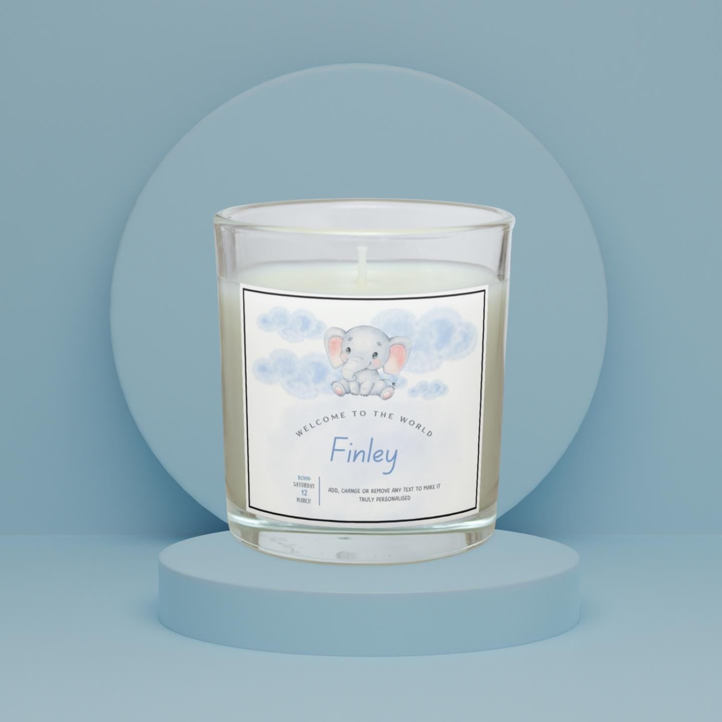 Newborn Baby Boy Keepsake Gift | Personalised Baby Boy Candle | Gift for New Parents | Nursery Keepsake Candle | Gift for New Grandparents Etsy