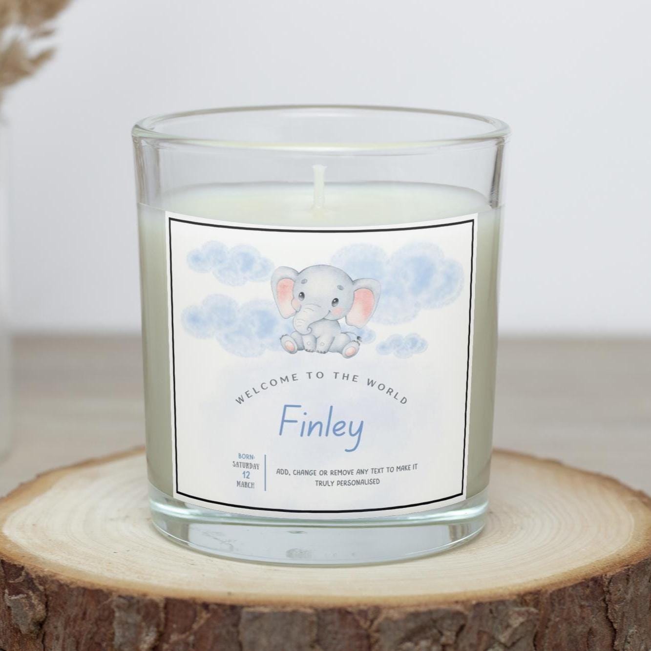 Newborn Baby Boy Keepsake Gift | Personalised Baby Boy Candle | Gift for New Parents | Nursery Keepsake Candle | Gift for New Grandparents Etsy