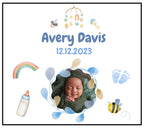 Baby Boy Photo Personalised Candle | Newborn Baby Boy Photo & Date Gift | Nursery Décor | Gift for New Grandparents | New Baby Arrival Gift Etsy