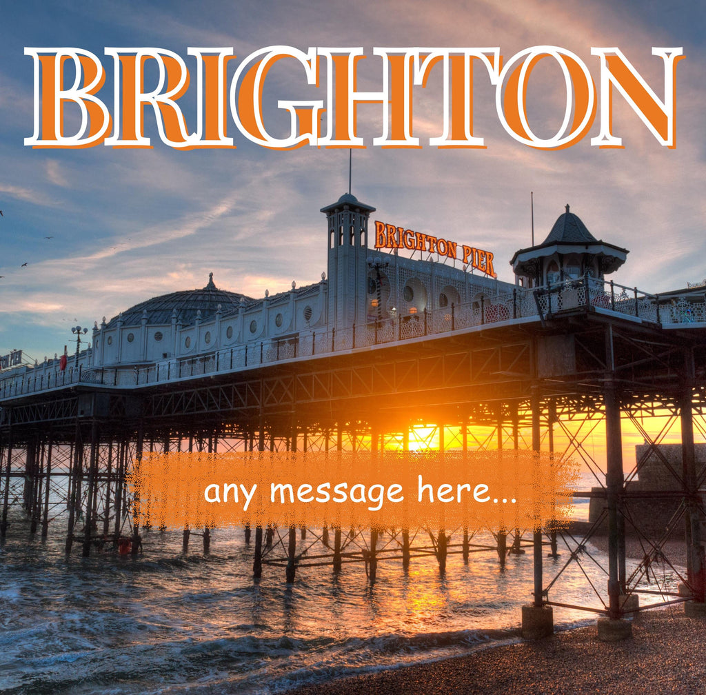 Personalised Brighton Mug | Brighton Pier | Custom Message | Seaside Souvenir Gift | Coastal Keepsake | Brighton Gift | Personalised Gift Etsy