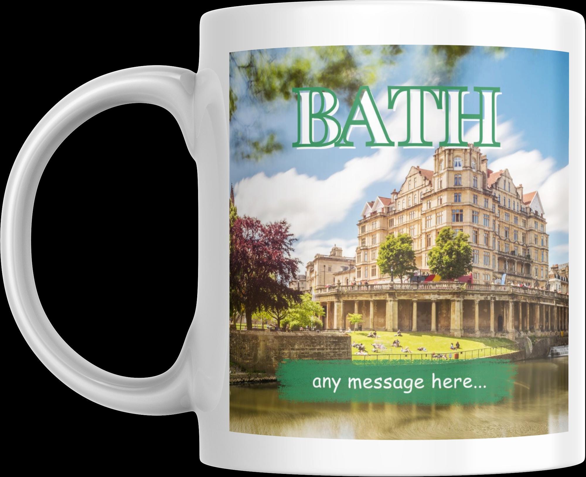 Personalised Bath Mug | Bath City | Custom Message | UK Heritage Souvenir | Elegant Travel Keepsake | Bath Keepsake | Novelty Mug | Gift Etsy