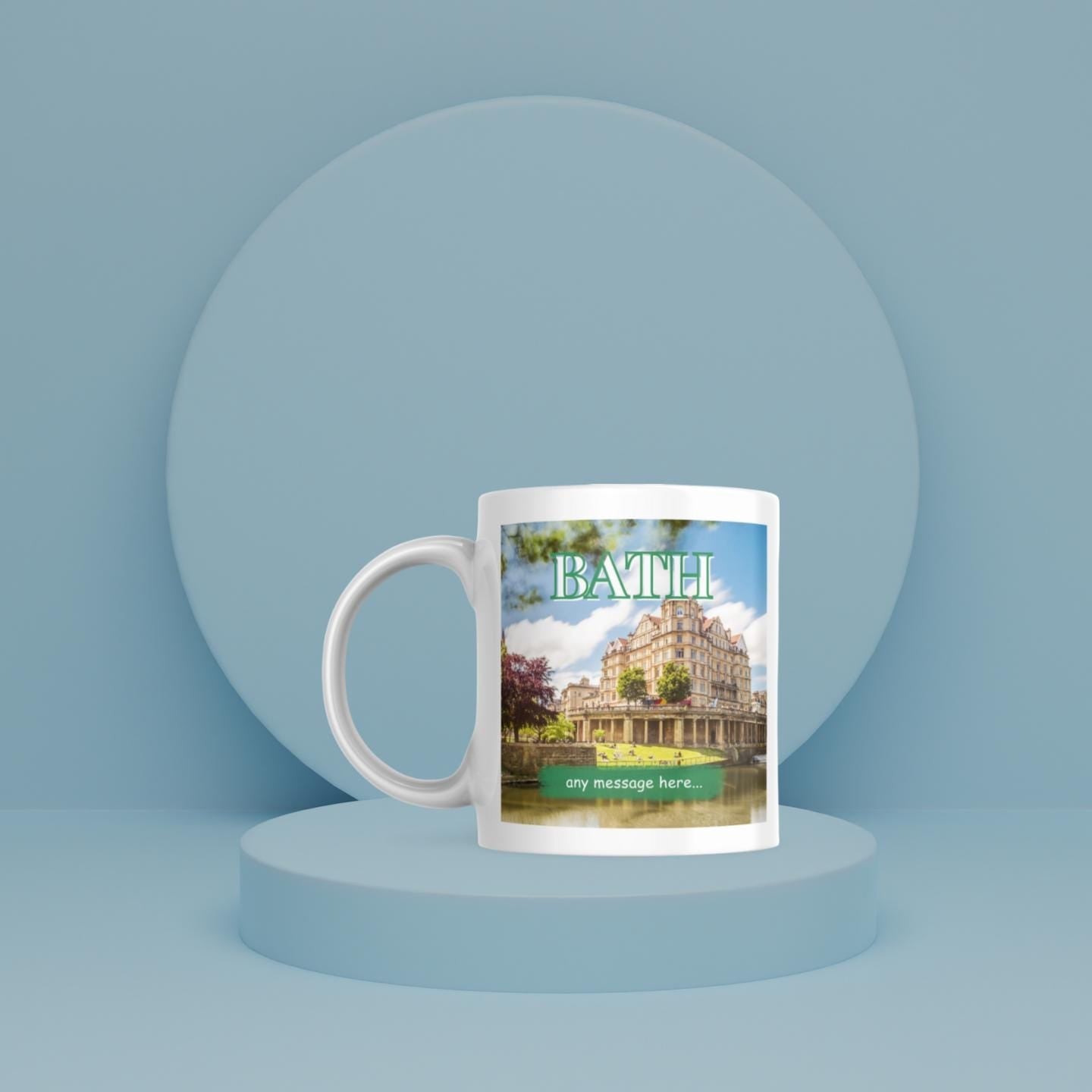 Personalised Bath Mug | Bath City | Custom Message | UK Heritage Souvenir | Elegant Travel Keepsake | Bath Keepsake | Novelty Mug | Gift Etsy