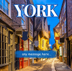 Personalised York Mug | Historic Street Scene | Custom Message | City Souvenir | Heritage Gift from Yorkshire | York Gift | Personalised Mug Etsy