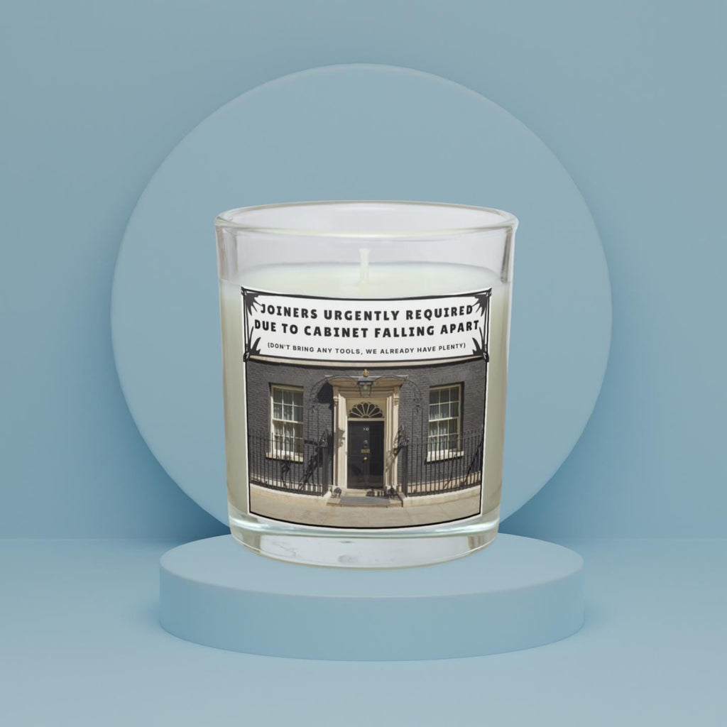 Funny Government Joke Candle | 10 Downing Street | Joke Politics Gift | Funny Joiner Gift | Funny Secret Santa Candle | Novelty Political Etsy