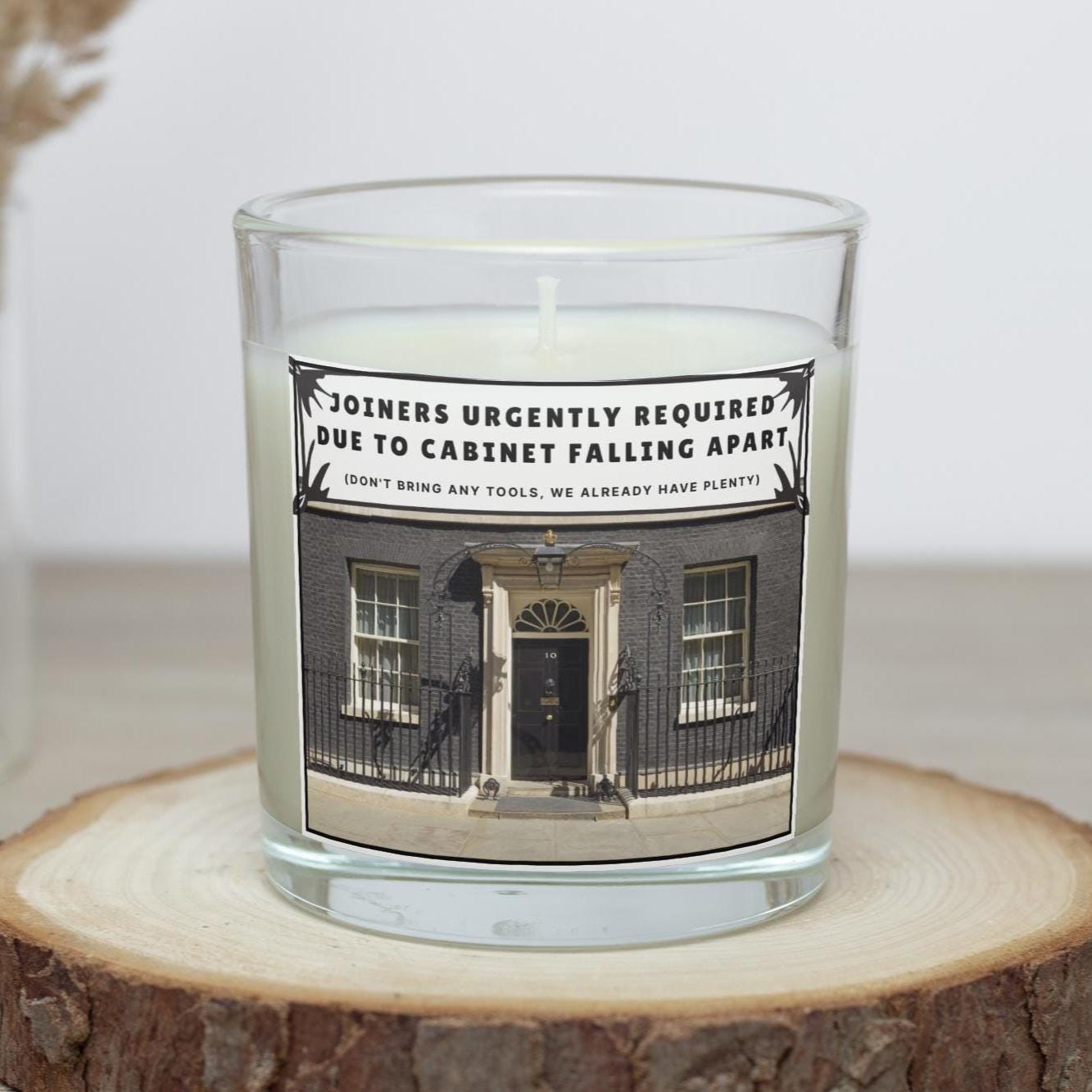 Funny Government Joke Candle | 10 Downing Street | Joke Politics Gift | Funny Joiner Gift | Funny Secret Santa Candle | Novelty Political Etsy