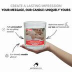 Congratulation on your Wedding Day Candle: Funny Custom Photo Message Soy Wax Candle Etsy
