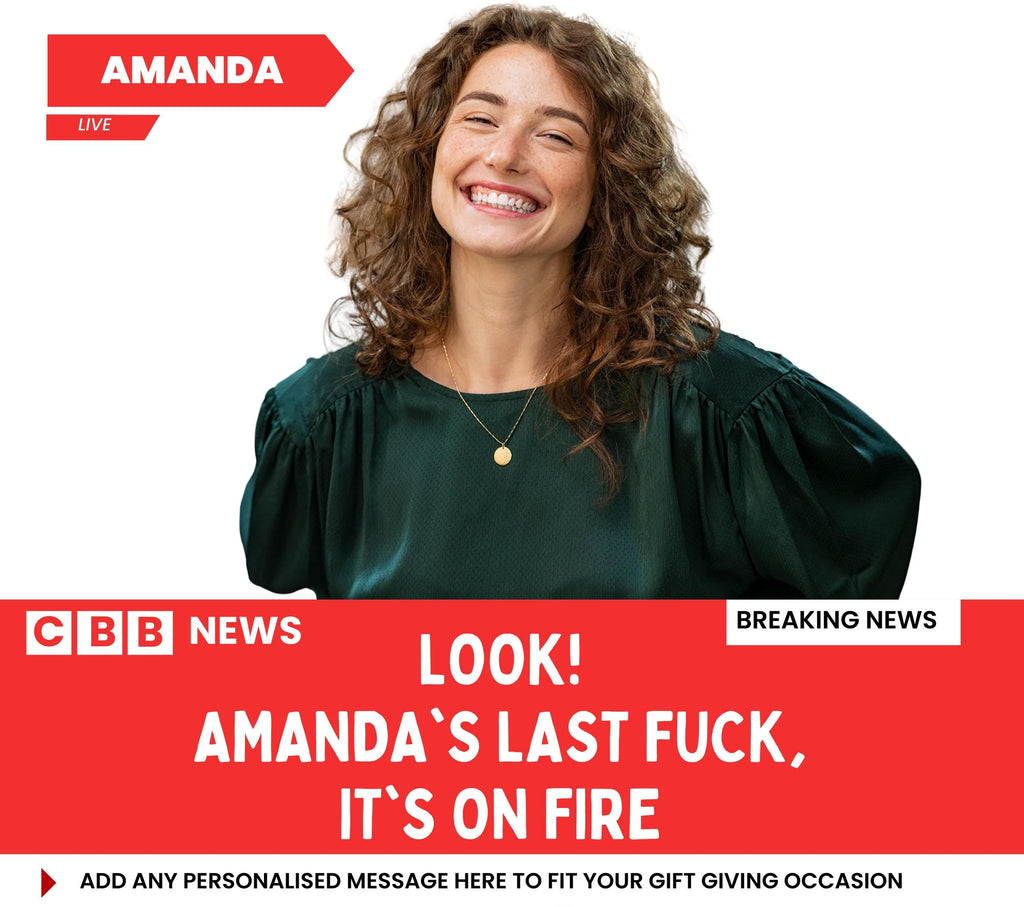 Last Fuck Personalised Candle | Funny Breaking News Photo Message Gift Etsy