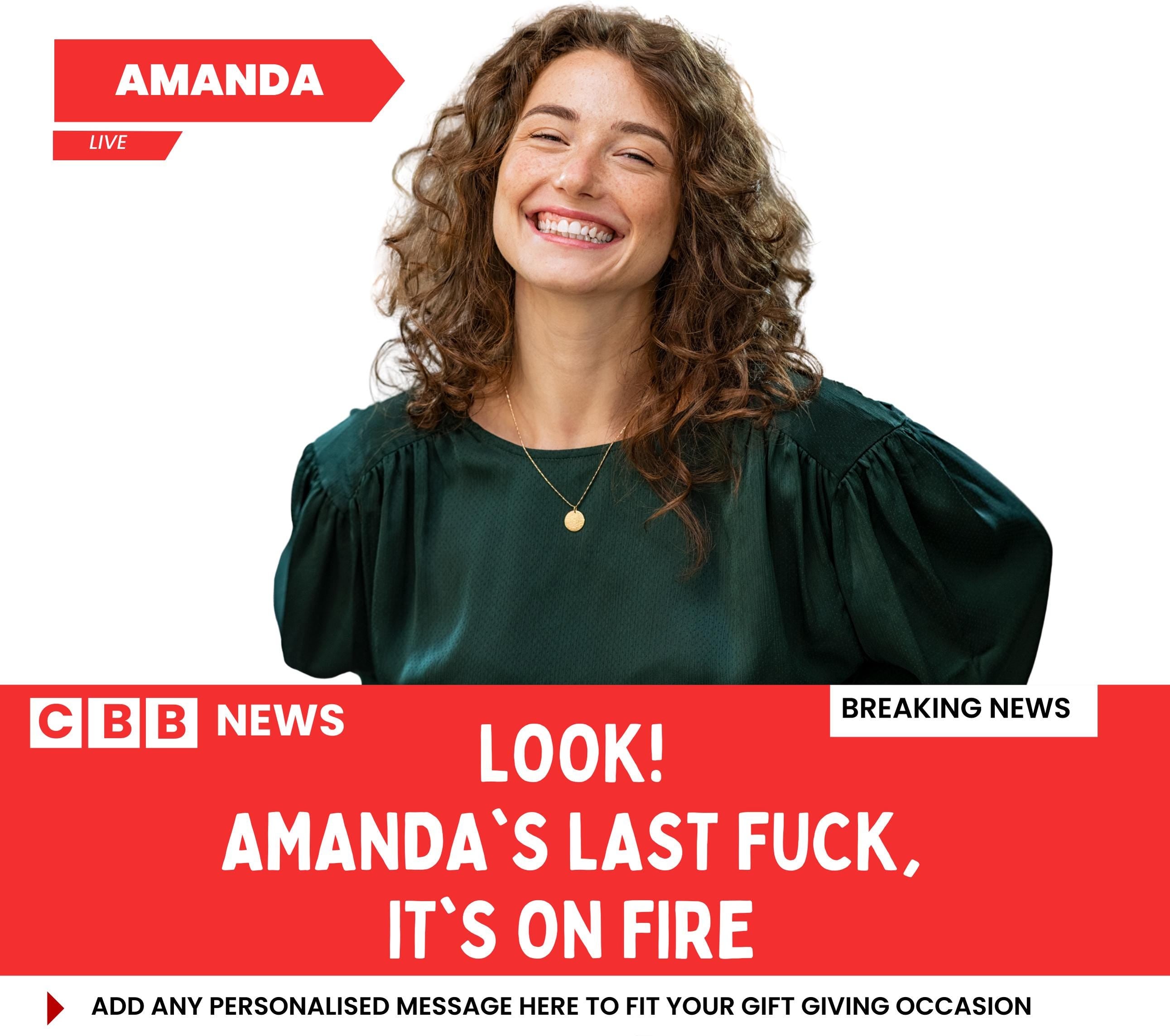 Last Fuck Personalised Candle | Funny Breaking News Photo Message Gift Etsy