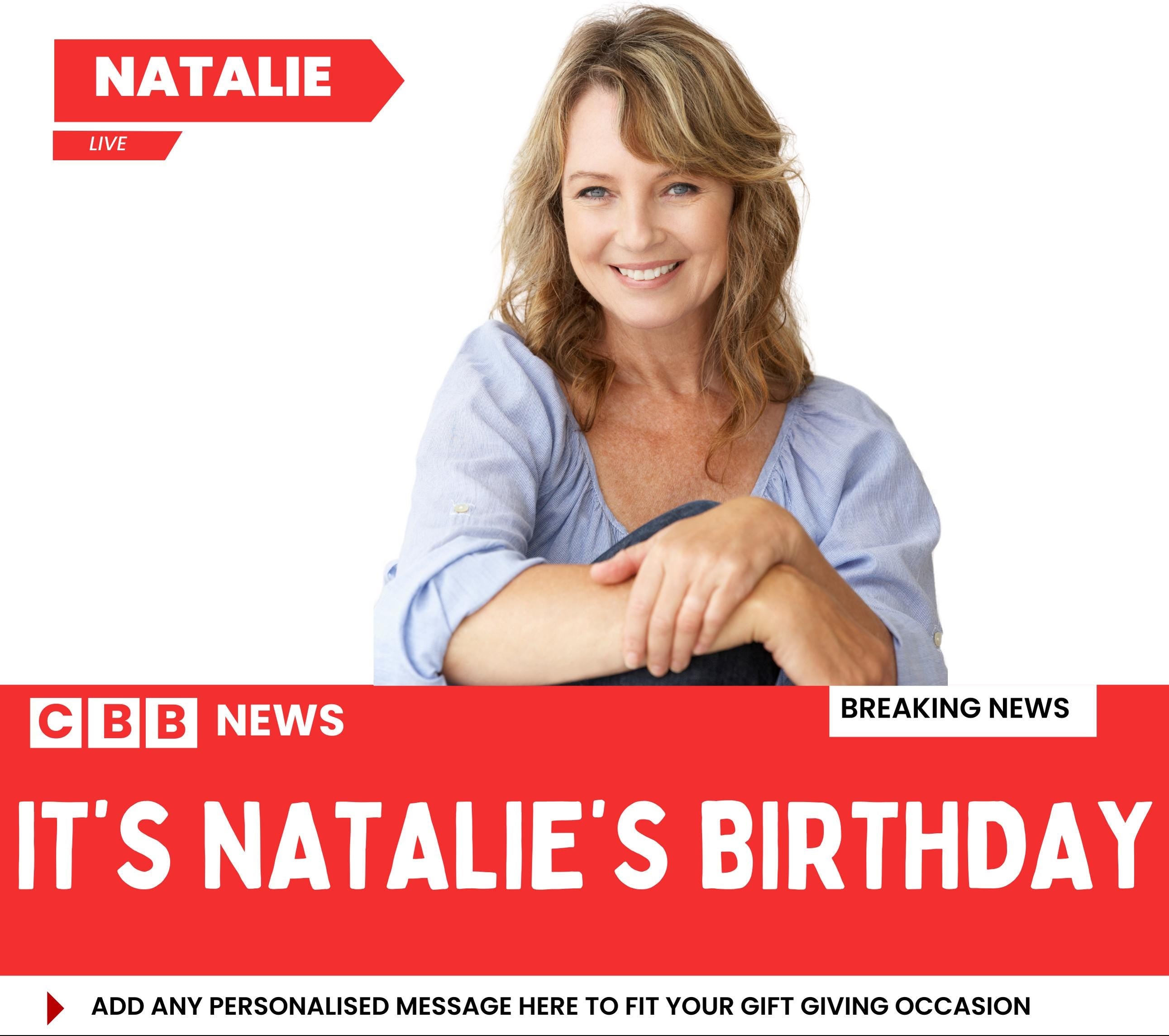 Birthday Message & Photo Personalised Candle | Breaking News Style Funny Birthday Gift Etsy