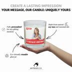 Birthday Message & Photo Personalised Candle | Breaking News Style Funny Birthday Gift Etsy