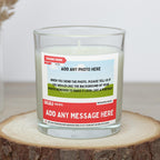 80th Birthday Personalised Soy Wax Candle | News Style Photo Message Gift | Happy 80th Birthday Candle in Glass Jar Etsy