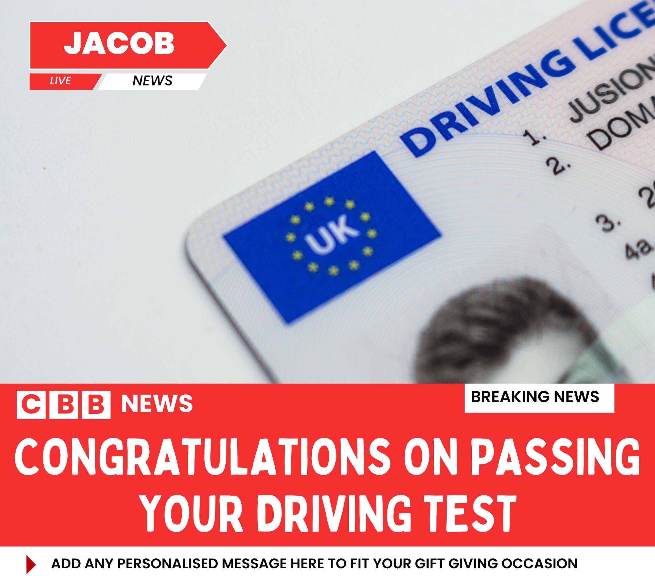 New Driver Personalised Soy Wax Candle | Funny Passed Your Driving Test News | Congratulations New Driver Photo & Message Candle Gift Etsy