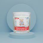 Birth of Baby Boy Personalised Soy Wax Candle | News Style Photo & Message New Baby Boy Candle Gift Etsy