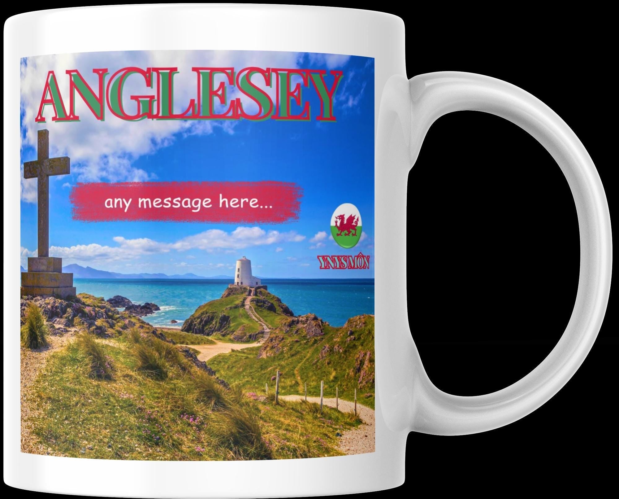 Personalised Anglesey Mug | Custom Ynys Môn Gift | Welsh Coastal Mug | Lighthouse Coffee Cup | Wales Souvenir | Gift for Him or Her Etsy