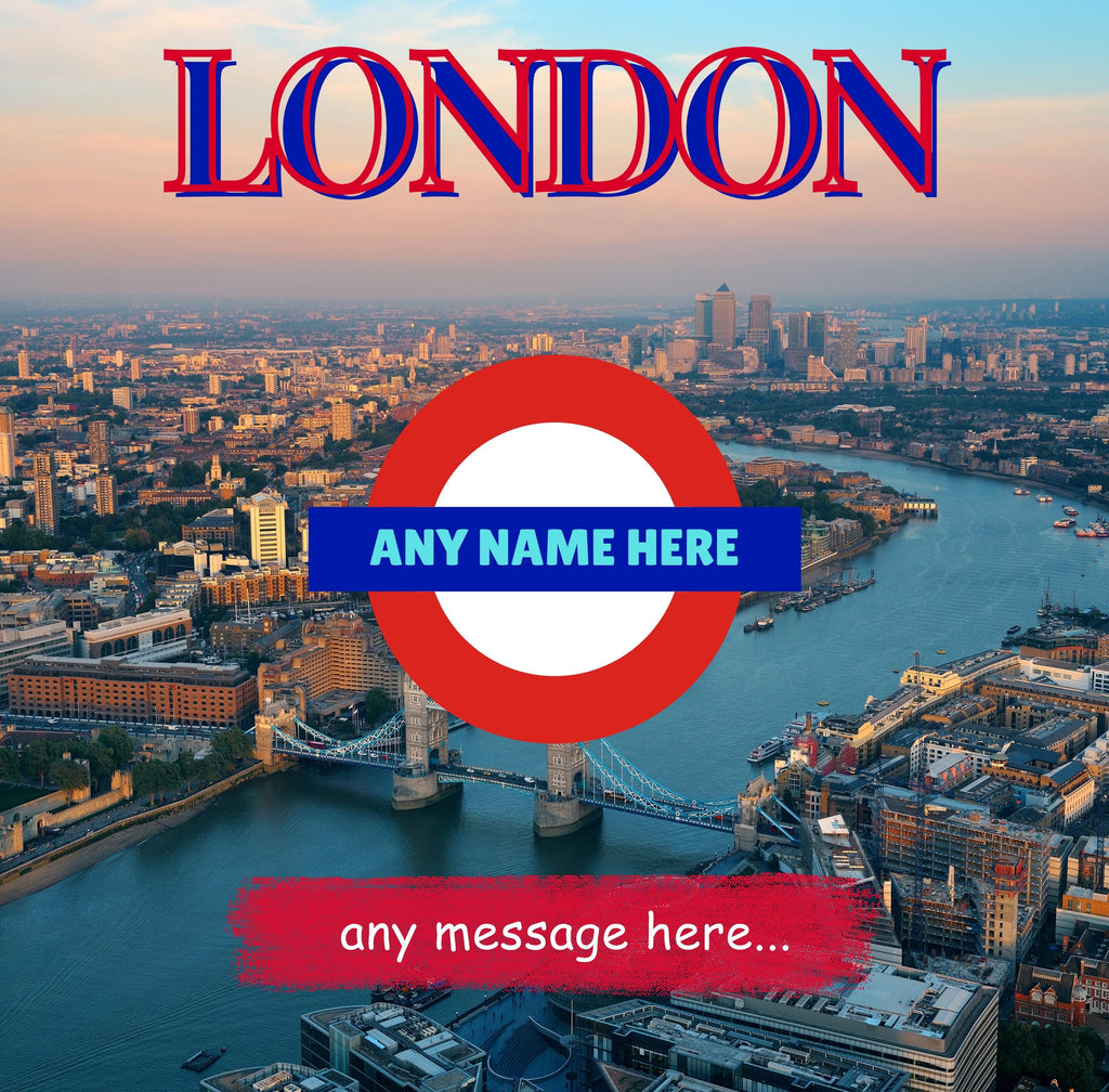 Personalised London Mug | Custom City Gift | London Underground Style | Tower Bridge Coffee Cup | UK Souvenir | Gift for Him or Her Etsy