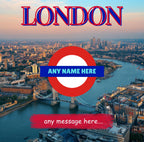 Personalised London Mug | Custom City Gift | London Underground Style | Tower Bridge Coffee Cup | UK Souvenir | Gift for Him or Her Etsy