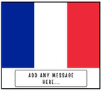 France Personalised Candle | Flag of France Gift | French Message Gift | French Friend Gift | French Flag Message Candle | Expat in France Etsy