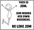 Be Like Jim Funny Personalised Candle | Mind Your Own Business Funny Gift | Custom Name Funny Message Soy Wax Candle Etsy