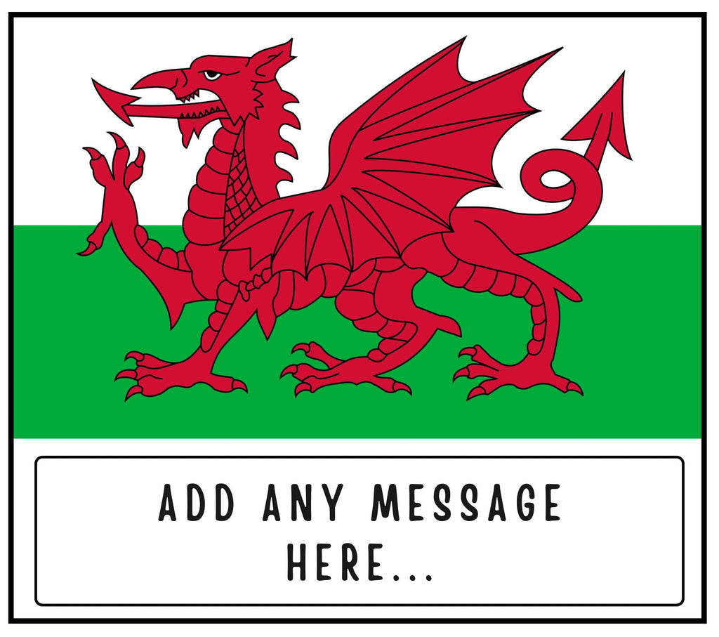Wales Personalised Candle | Flag of Wales | Gift for Welsh | St David's Day | Funny Wales Gift | Welsh Flag patriotic | Wales Flag Message Etsy