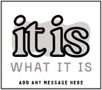 It is what it is Personalised Candle | Funny Life's Nonsense Custom Soy Wax Candle | Any Message Candle Gift Etsy