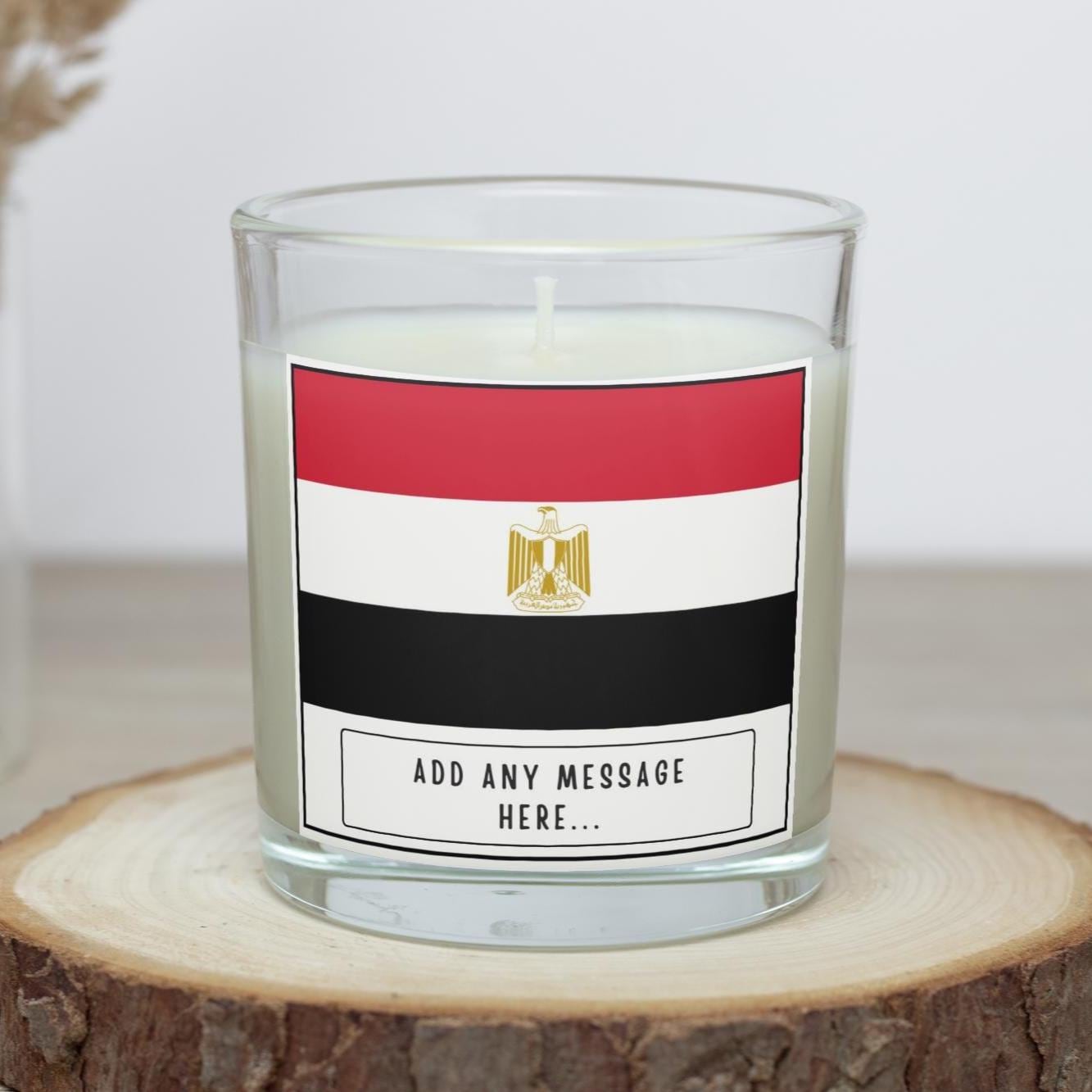 Egypt Personalised Candle | Flag of Egypt Gift | Gift for Egyptian | Egypt Message Candle | Egypt Home Décor | Patriotic Egypt Candle Gift Etsy