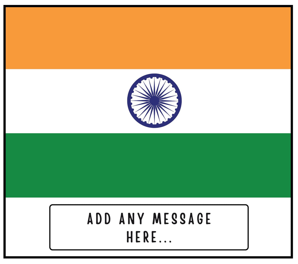 India Personalised Candle | Flag of India | Gift for Indian | India Message Gift | Diwali Candle | Holi Candle | Indian Home Decor | India Etsy
