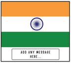 India Personalised Candle | Flag of India | Gift for Indian | India Message Gift | Diwali Candle | Holi Candle | Indian Home Decor | India Etsy