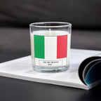 Italy Personalised Candle | Flag of Italy | Gift for Italian | Missing Italy Gift | Italian Home Décor | Italy Message Gift | Italy Candle Etsy