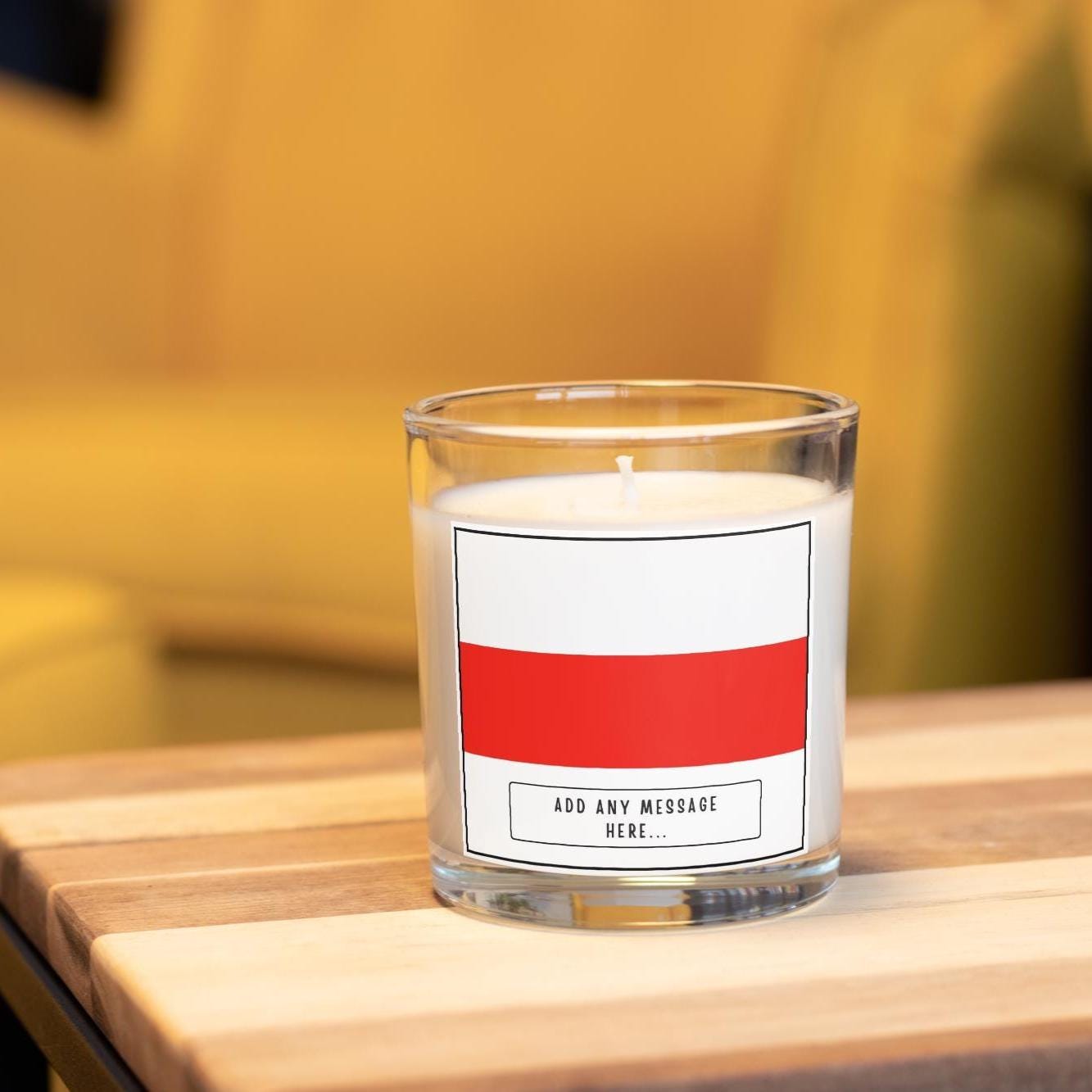 Poland Personalised Candle | Flag of Poland | Gift for Polish | Poland Message Gift | Custom Polish Gift | Polish Flag Message Candle Gift Etsy