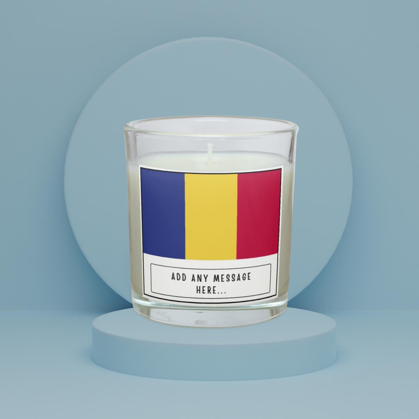 Romania Personalised Candle | Romanian Flag Gift | Flag of Romania Candle | Gift for Romanian | Romania Message Gift | Romanian Culture Etsy