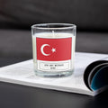 Turkey Personalised Candle | Turkish Flag | Gift for Turkish Friend | Turkey Message | Flag of Turkey | Turkish Home Décor | Custom Turkish Etsy