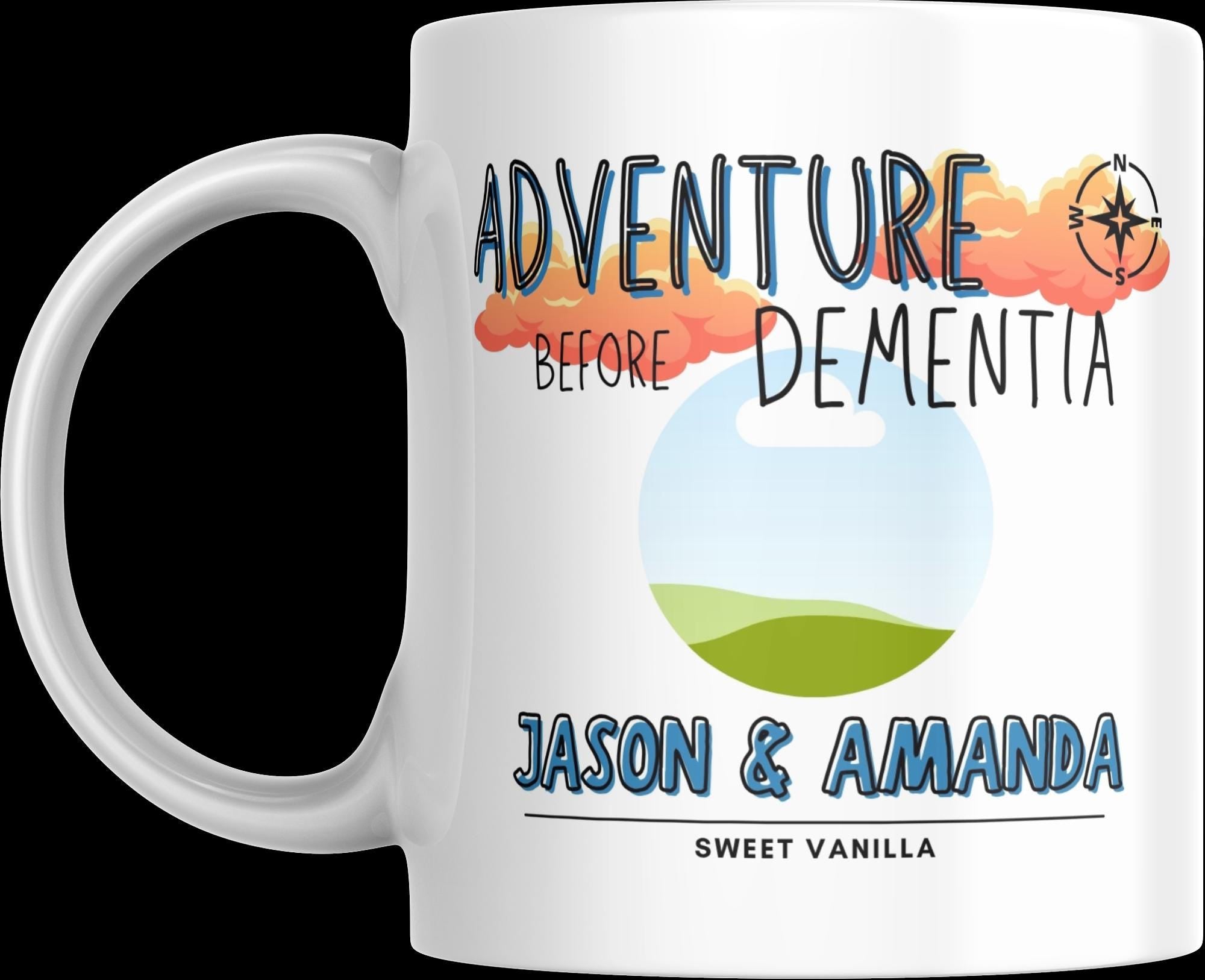 Personalised Adventure Before Dementia Mug | Custom Photo Motorhome Gift | Campervan Coffee Cup | Funny Vanlife Present Etsy